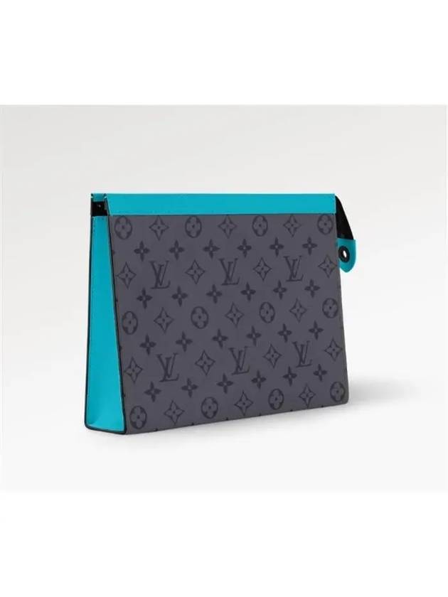 Pochette Voyage MM Pouch Bag Grey Blue - LOUIS VUITTON - BALAAN 3