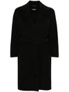 Women's Arona Virgin Wool Single Coat Black - S MAX MARA - BALAAN 2