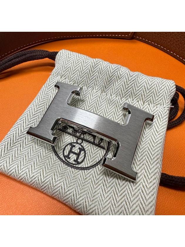 H Buckle Reversible Belt 32mm Black Gold - HERMES - BALAAN 4