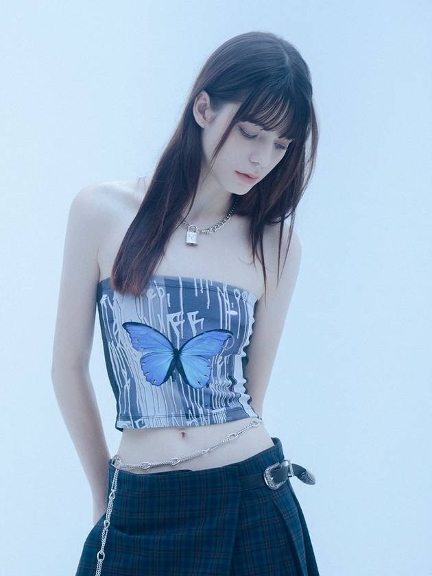 0 4 butterfly pistol tube top - CLUT STUDIO - BALAAN 3