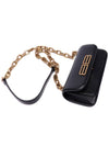 BB Gold Logo Cross Bag Black - BALENCIAGA - BALAAN 6