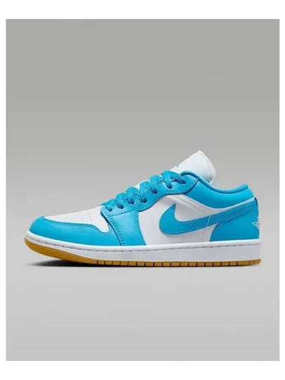 Air Jordan 1 Low Top Sneakers Dark Powder Blue - NIKE - BALAAN 2