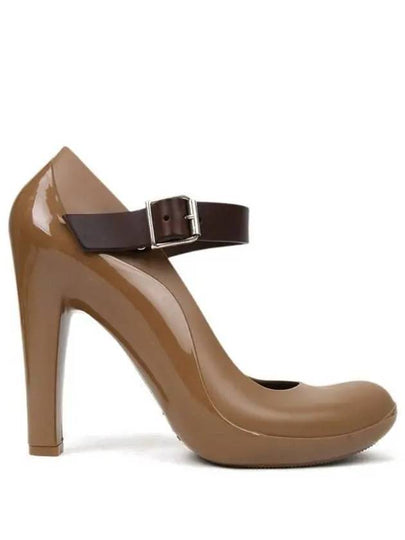 Leather Strap Pumps Brown - MARNI - BALAAN 2