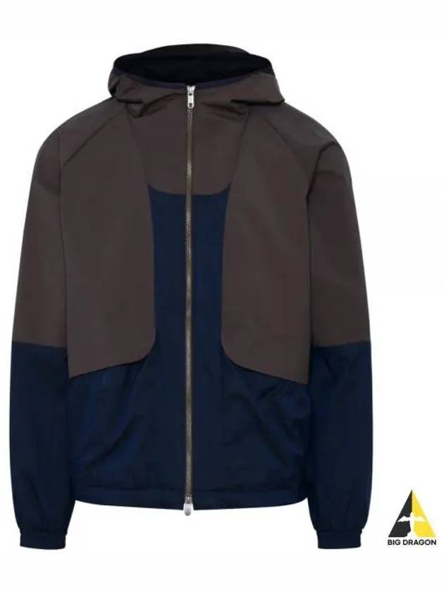 Zegna nylon hooded jacket navy VZ004ZZ055 - ERMENEGILDO ZEGNA - BALAAN 1