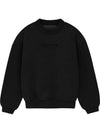 Cotton Blend Jersey Sweatshirt Jet Black - FEAR OF GOD ESSENTIALS - BALAAN 1