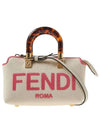 By The Way Small Canvas Tote Bag Red White - FENDI - BALAAN 2