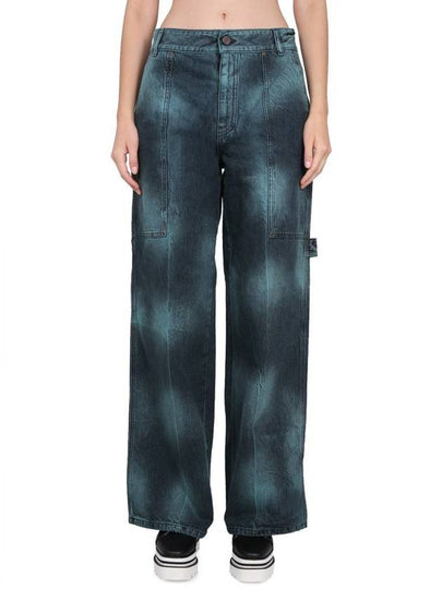 Denim Straight Pants 6D0150 3SPH403905 GREEN - STELLA MCCARTNEY - BALAAN 2