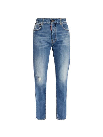 Jennifer Straight Jeans Blue - DSQUARED2 - BALAAN 1