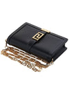 Greca goddess Gold Mini Calf Leather Shoulder Bag Black - VERSACE - BALAAN 5