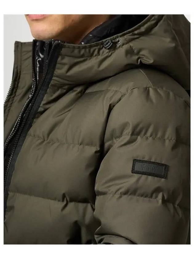 double front hooded down jacket khaki - FAY - BALAAN 7