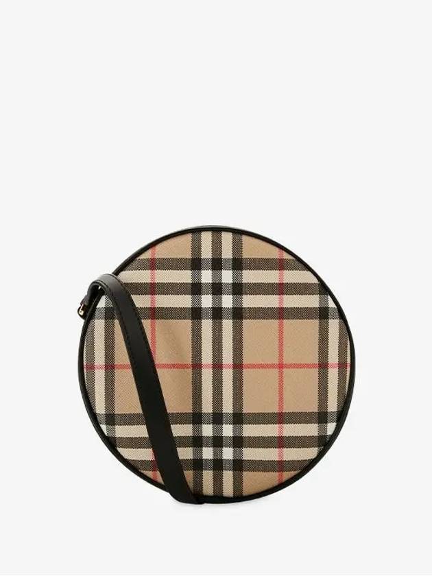 Women's Louise Vintage Check Leather Mini Bag Archive Beige Black - BURBERRY - BALAAN.