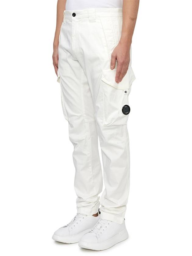 Men's Cargo Straight Pants White - CP COMPANY - BALAAN 3