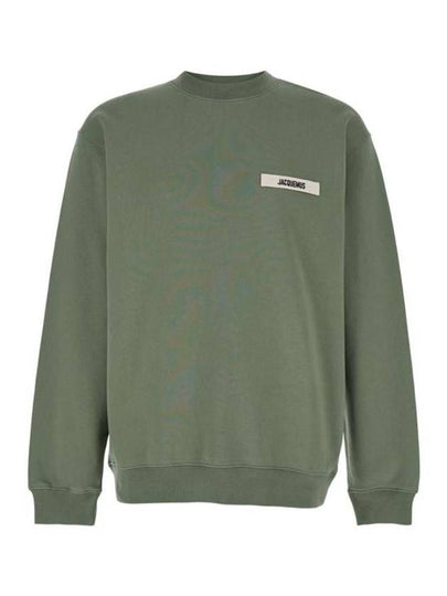 Le Gros Grain Logo Sweatshirt Light Green - JACQUEMUS - BALAAN 2