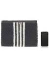 Curly Merino Clutch Bag UAC015A L0019 035 - THOM BROWNE - BALAAN.