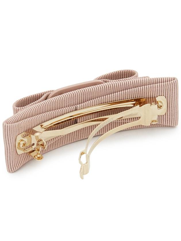 Vara Bow Hair Clip Rose Pink - SALVATORE FERRAGAMO - BALAAN 4