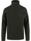 Men s Ovik Roller Neck Turtleneck Dark Olive - FJALL RAVEN - BALAAN 2