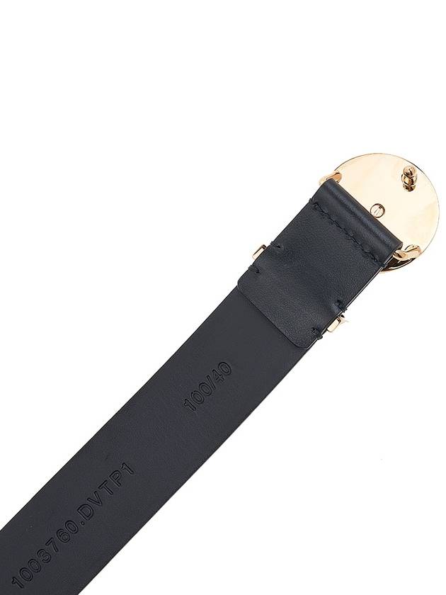 Medusa Logo Buckle Leather Belt Black - VERSACE - BALAAN 8