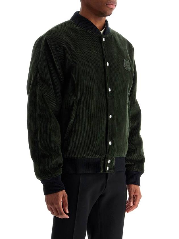 Teddy Bomber Jacket Ranger Green - MAISON KITSUNE - BALAAN 3