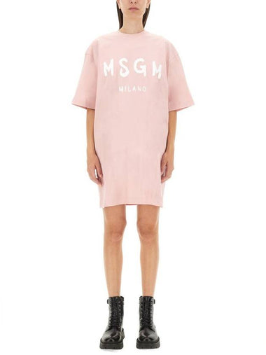 Msgm Dress With Logo - MSGM - BALAAN 1