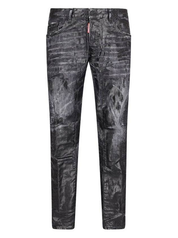 Coating Tidy Biker Jeans Black - DSQUARED2 - BALAAN 1