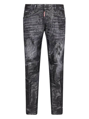 Coating Tidy Biker Jeans Black - DSQUARED2 - BALAAN 1