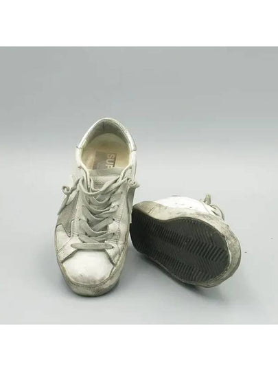 SUPERSTAR white color silver tab vintage women s sneakers size 35 - GOLDEN GOOSE - BALAAN 2