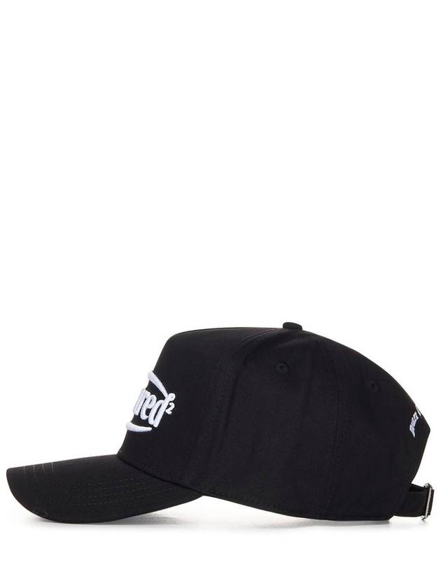 Embroidered Logo Ball Cap Back White - DSQUARED2 - BALAAN 3