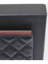 Classic Gold Hardware Caviar Large Calfskin Clutch Bag Black - CHANEL - BALAAN.