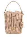 Materasse Nappa Leather Bucket Bag Nude Pink - MIU MIU - BALAAN 2