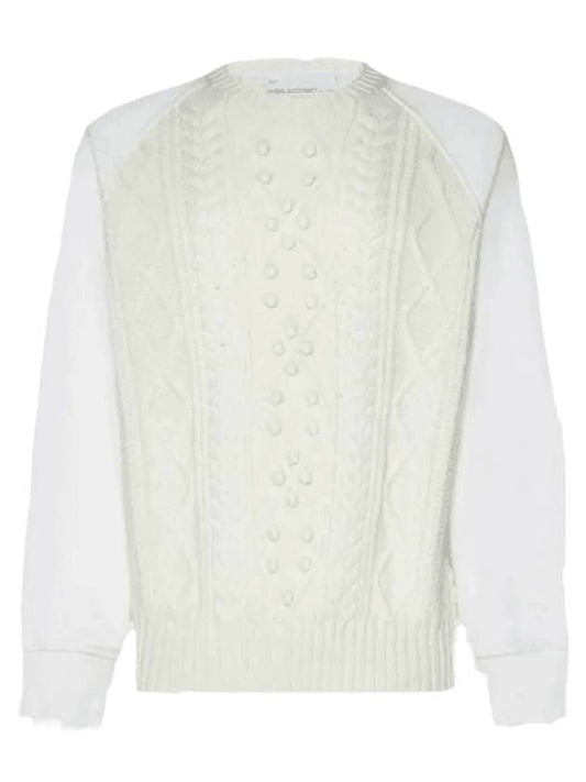 hybrid knit top white - NEIL BARRETT - BALAAN 1