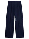 Cotton Wide Pants Navy - AMI - BALAAN 2