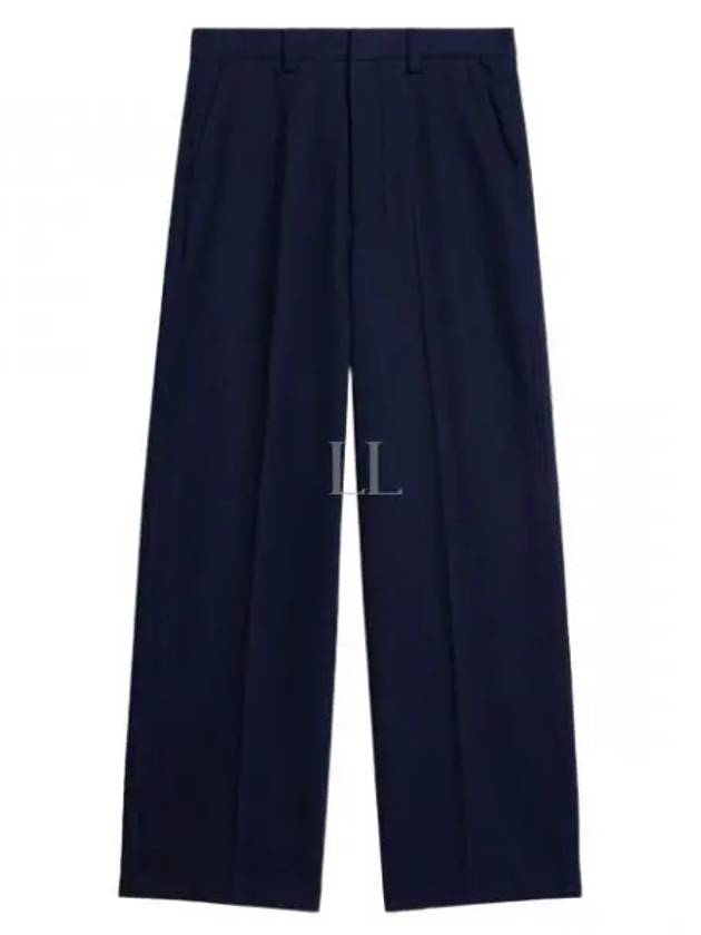 Cotton Wide Pants Navy - AMI - BALAAN 2