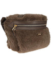 Max Mara BANAN2 Teddy belt bag brown cross - MAX MARA - BALAAN 2