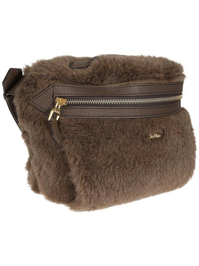 Max Mara BANAN2 Teddy belt bag brown cross - MAX MARA - BALAAN 2