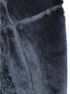 Shearling sheepskin mutton belt fur collar black long tax coat - ARMANI COLLEZIONI - BALAAN 10