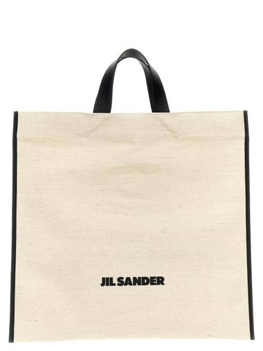 24FW Tote Bag J07WD0105P7060280 White Black - JIL SANDER - BALAAN 1