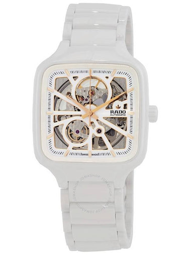 Rado True Square Open Heart Automatic White Dial Unisex Watch R27073012 - RADO - BALAAN 1