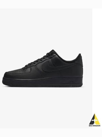 Air Force 1 '07 Low Top Sneakers Triple Black - NIKE - BALAAN 2