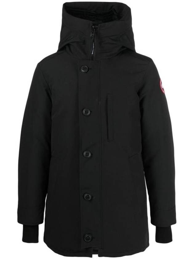 Chateau Logo Hooded Parka Black - CANADA GOOSE - BALAAN 2