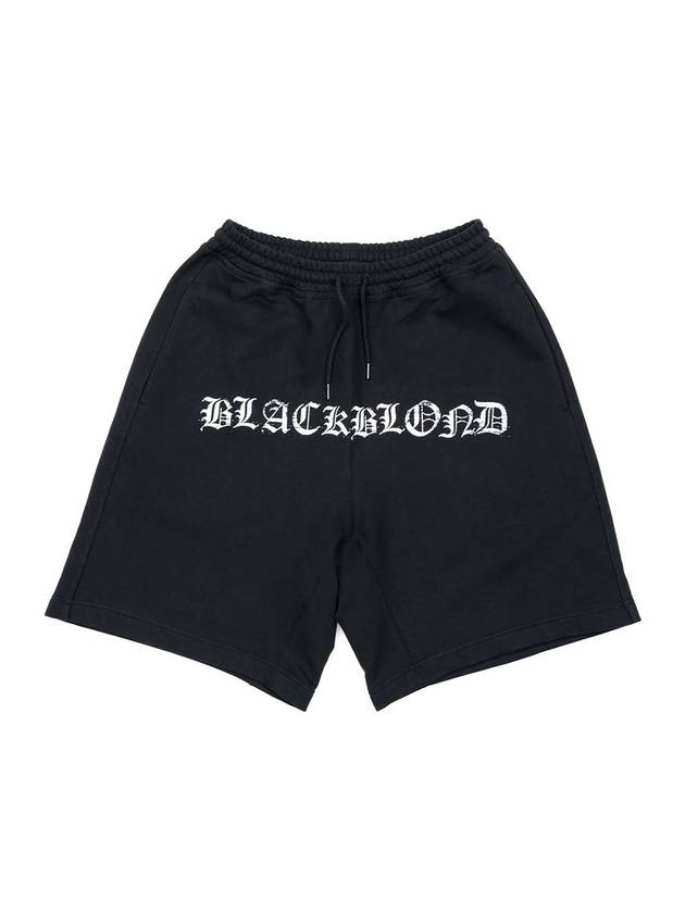 Crushed Faith Sweat Shorts Black - BLACKBLOND - BALAAN 3