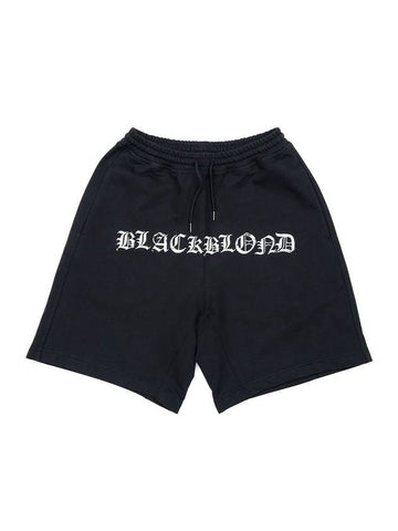 BBD Crushed Faith Sweatshorts Black - BLACKBLOND - BALAAN 1