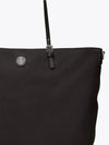 Virginia Nylon Shoulder Bag Black - TORY BURCH - BALAAN.