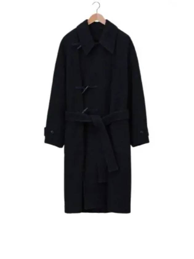 Alpaca Wool Duffel Coat Black - LEMAIRE - BALAAN 2