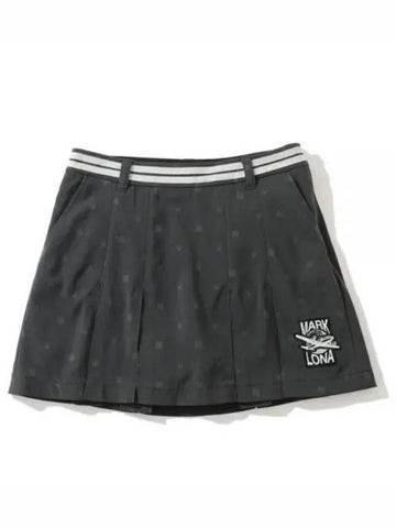 Women s Enigma Pleated Skirt Charcoal MLW 3A AE03 - MARK & LONA - BALAAN 1