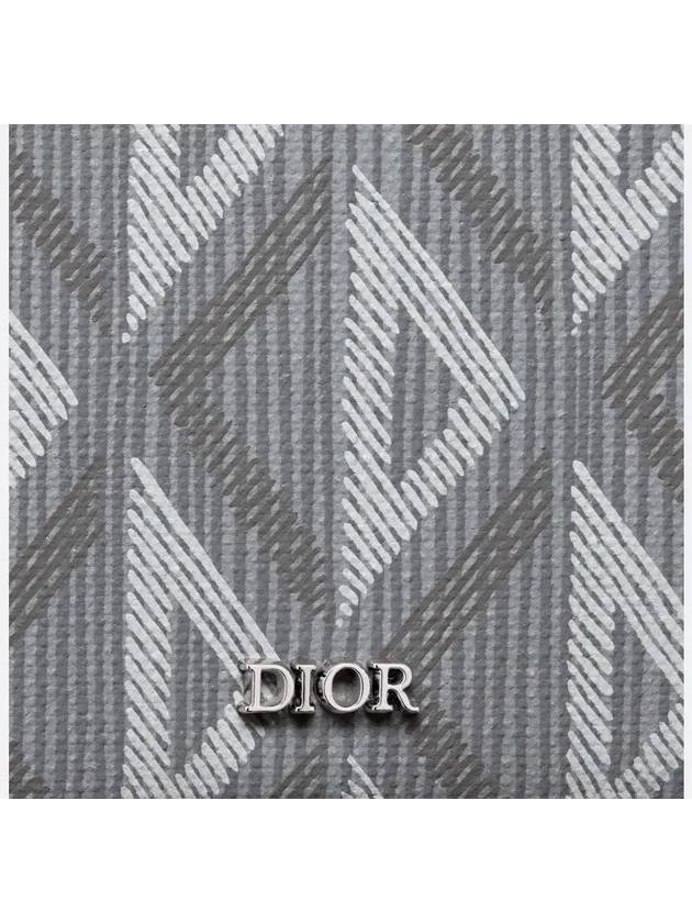 CD Diamond Canvas Half Wallet Grey - DIOR - BALAAN 4