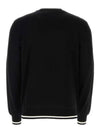 24SS Men's Mini Monogram Wool Knit CH1KD000KF99 EAB Black BPG - BALMAIN - BALAAN 2