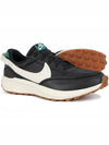 Waffle Debut Premium Low Top Sneakers Black - NIKE - BALAAN 3