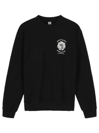 Hotel Crew Neck Sweatshirt Black - SPORTY & RICH - BALAAN 1