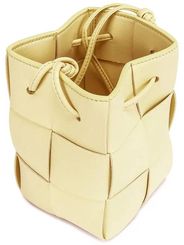 Intrecciato Cassette Small Bucket Bag Yellow - BOTTEGA VENETA - BALAAN 5