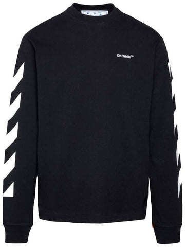 Diag Skate Long Sleeve T-Shirt Black - OFF WHITE - BALAAN 1